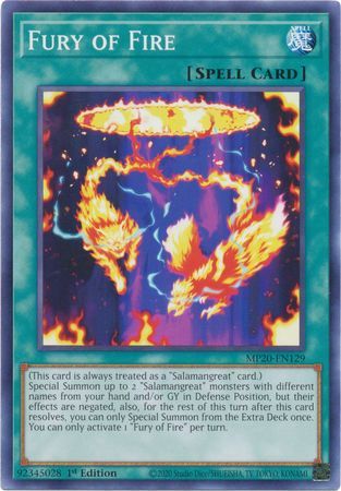 [ US ] Đồng giá 2K Fury of Fire - MP20-EN129 - Common 1st Edition