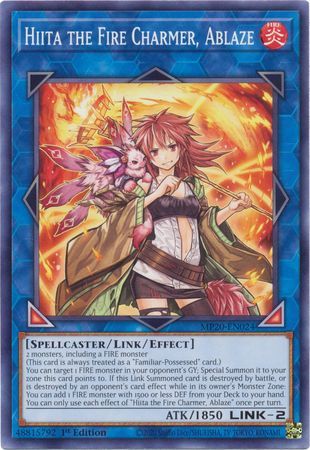 [ US ] Hiita the Fire Charmer, Ablaze - MP20-EN024 - Common 1st Edition