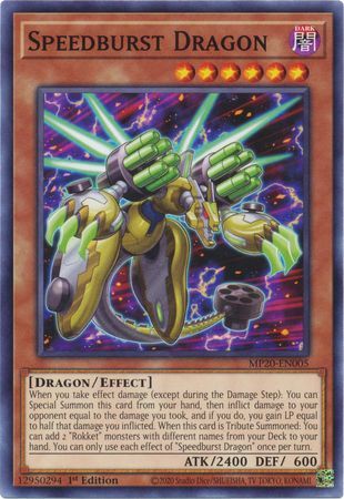 [ US ] Đồng giá 2K Speedburst Dragon - MP20-EN005 - Common 1st Edition