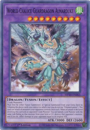 [ UK ] World Chalice Guardragon Almarduke - MP20-EN065 - Common 1st Edition