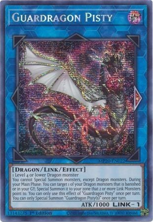 [ US ] Guardragon Pisty - MP20-EN022 - Prismatic Secret Rare 1st Edition