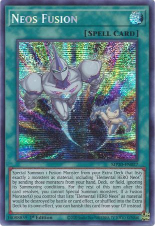 [ US ] Neos Fusion - MP20-EN027 - Prismatic Secret Rare 1st Edition