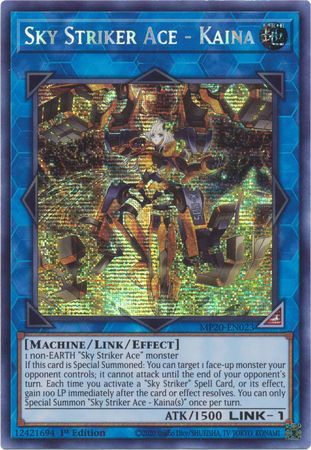 [ US ] Sky Striker Ace - Kaina - MP20-EN023 - Prismatic Secret Rare 1st Edition