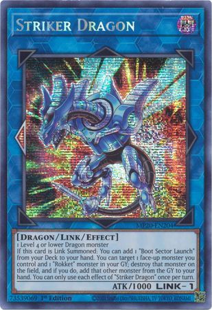 [ US ] Striker Dragon - MP20-EN204 - Prismatic Secret Rare 1st Edition