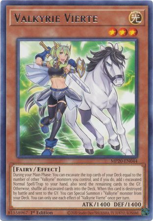 [ UK ] Valkyrie Vierte - MP20-EN044 - Rare 1st Edition