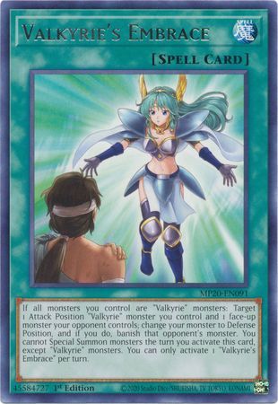 [ US ] Valkyrie's Embrace - MP20-EN091 - Rare 1st Edition