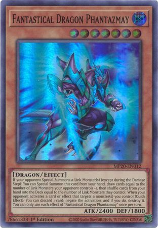 [ US ] Fantastical Dragon Phantazmay - MP20-EN012 - Super Rare 1st Edition