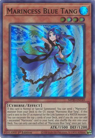 [ US ] Marincess Blue Tang - MP20-EN149 - Super Rare 1st Edition