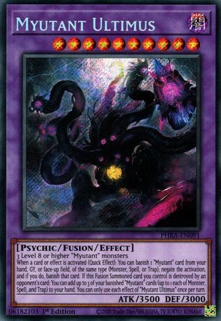 [ UK ] Myutant Ultimus - PHRA-EN091 - Secret Rare 1st Edition