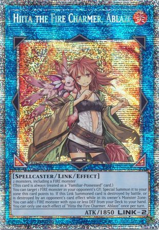 [ UK ]  Hiita the Fire Charmer, Ablaze - PHRA-EN100 - Starlight Rare 1st Edition