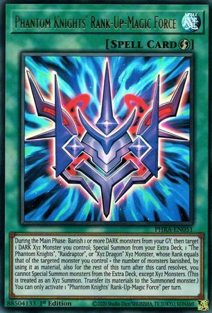 [ UK ] Phantom Knights' Rank-Up-Magic Force - PHRA-EN051 - Ultra Rare 1st Edition