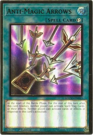 [ UK ] Anti-Magic Arrows - MAGO-EN043 - Premium Gold Rare 1st Edition