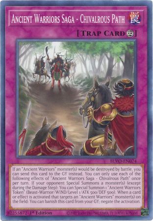 [ UK ] Ancient Warriors Saga - Chivalrous Path - BLVO-EN074 - Common 1st Edition