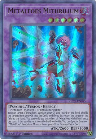 [ UK ] Metalfoes Mithrilium - GFTP-EN095 - Ultra Rare 1st Edition