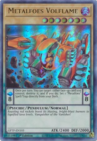 [ UK ] Metalfoes Volflame - GFTP-EN103 - Ultra Rare 1st Edition