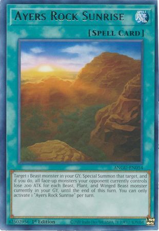 [ UK ] Ayers Rock Sunrise - ANGU-EN054 - Rare 1st Edition