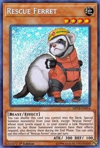 [ UK ] Rescue Ferret - MP18-EN054 - Secret Rare 1st Edition