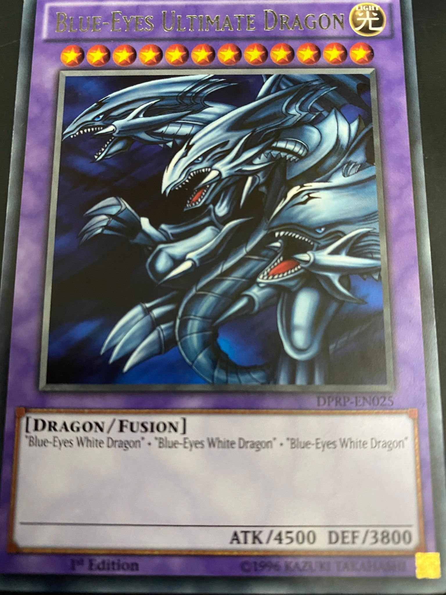 [ UK ] Blue-Eyes Ultimate Dragon - DPRP-EN025 - Rare - 1st Edition