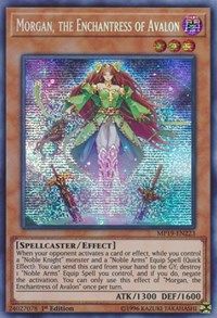 [ UK ] Morgan, the Enchantress of Avalon - MP19-EN223 - Primastic Secret Rare 1st Edition