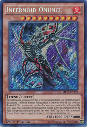 [ US ] Infernoid Onuncu - MP15-EN209 - Secret Rare 1st Edition