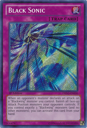 [ US ] Black Sonic - DRLG-EN030 - Secret Rare 1st Edition