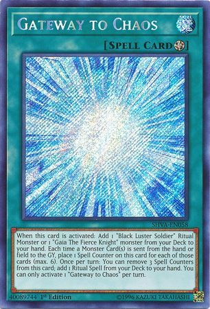 [ UK ] Gateway to Chaos - SHVA-EN058 - Secret Rare 1st Edition