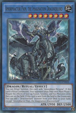 [ US ] Đồng giá 10K Amorphactor Pain, the Imagination Dracoverlord - SHVI-EN044 - Super Rare 1st Edition