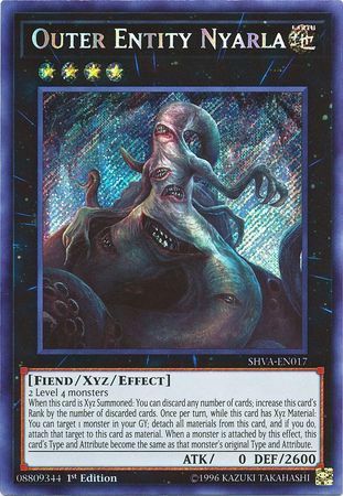 [ UK ] Outer Entity Nyarla - SHVA-EN017 - Secret Rare - 1st Edition