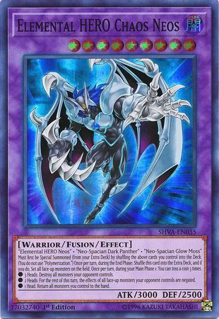 [ UK ] Elemental HERO Chaos Neos - SHVA-EN035 - Super Rare 1st Edition