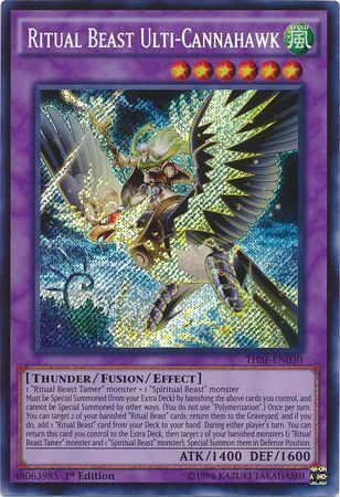 [ US ] Ritual Beast Ulti-Cannahawk - THSF-EN030 - Secret Rare 1st Edition