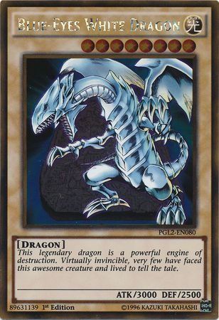 Blue-Eyes White Dragon - PGL2-EN080 - Gold Rare 1st Edition