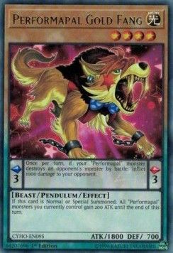 [ UK ] Performapal Gold Fang - CYHO-EN095 - Rare