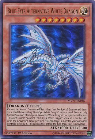 [ UK ] Blue-Eyes Alternative White Dragon - MVP1-EN046 - Ultra Rare 1st Edition