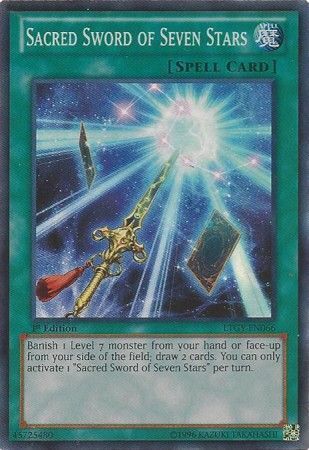 [ US ] Sacred Sword of Seven Stars - LTGY-EN066 - Super Rare 1st Edition