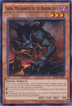 [ UK ] Cagna, Malebranche of the Burning Abyss - SECE-EN084 - Rare - 1st Edition