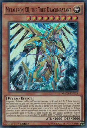 [ UK ] Metaltron XII, the True Dracombatant - MACR-EN025 - Super Rare 1st Edition