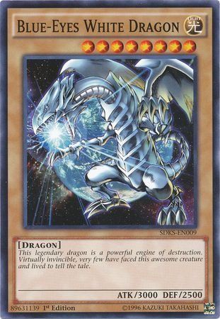 Blue-Eyes White Dragon - SDKS-EN009 - Common 1st Edition