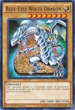 [ US ] Blue-Eyes White Dragon - LDK2-ENK01 - Common 1st Edition