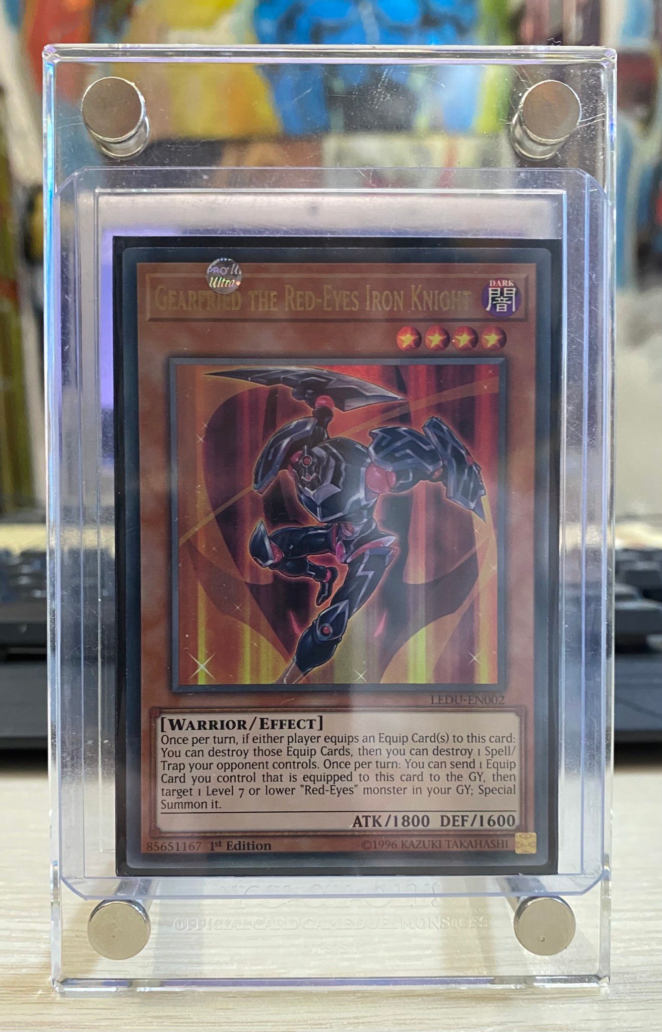 [ UK ] Gearfried the Red-Eyes Iron Knight - LEDU-EN002 - Ultra Rare 1st Edition