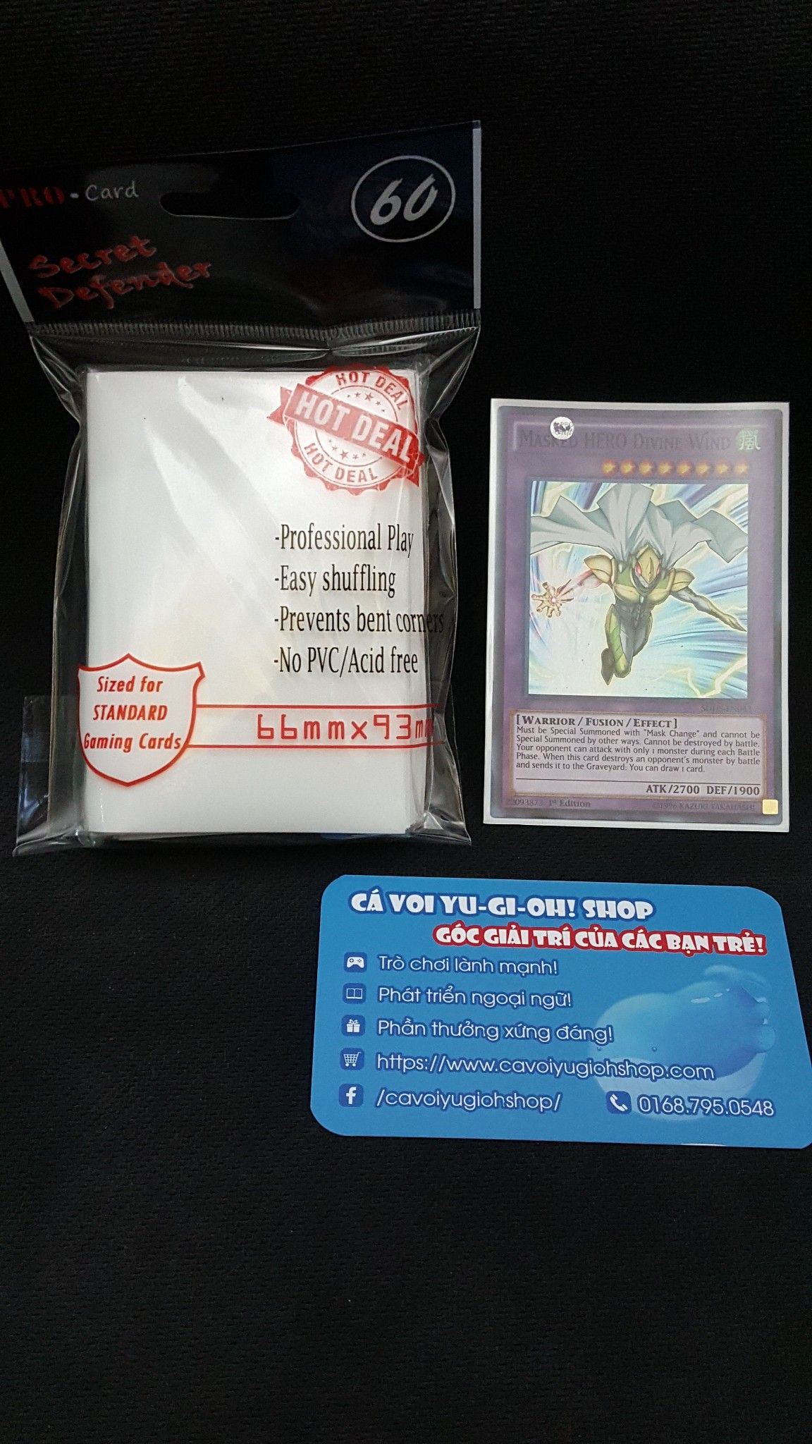 Card Sleeve Secret Defender GG [White] bọc bài màu trắng