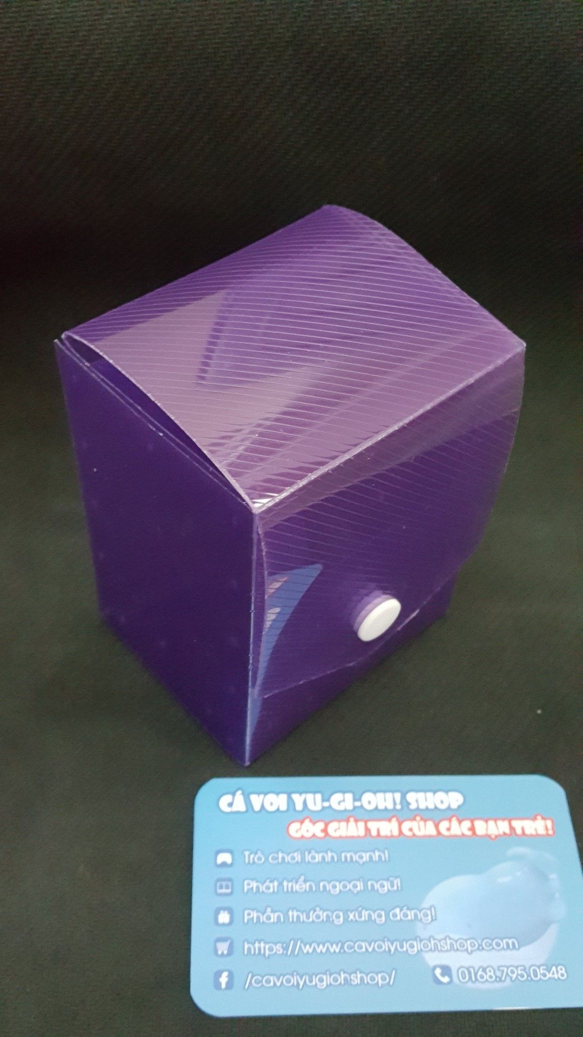 Deckbox KMC mini purple violet - hộp đựng bài màu tím cỡ nhỏ