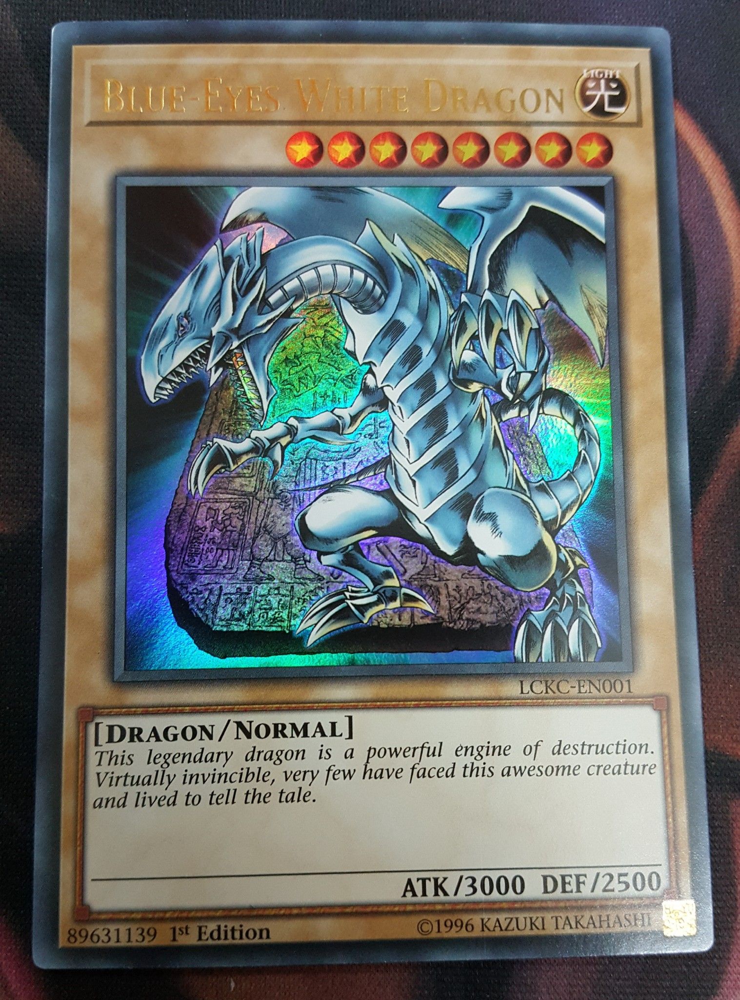 [ UK ] BlueEyes White Dragon LCKCEN001 Ultra Rare Cá Voi Yugioh Shop