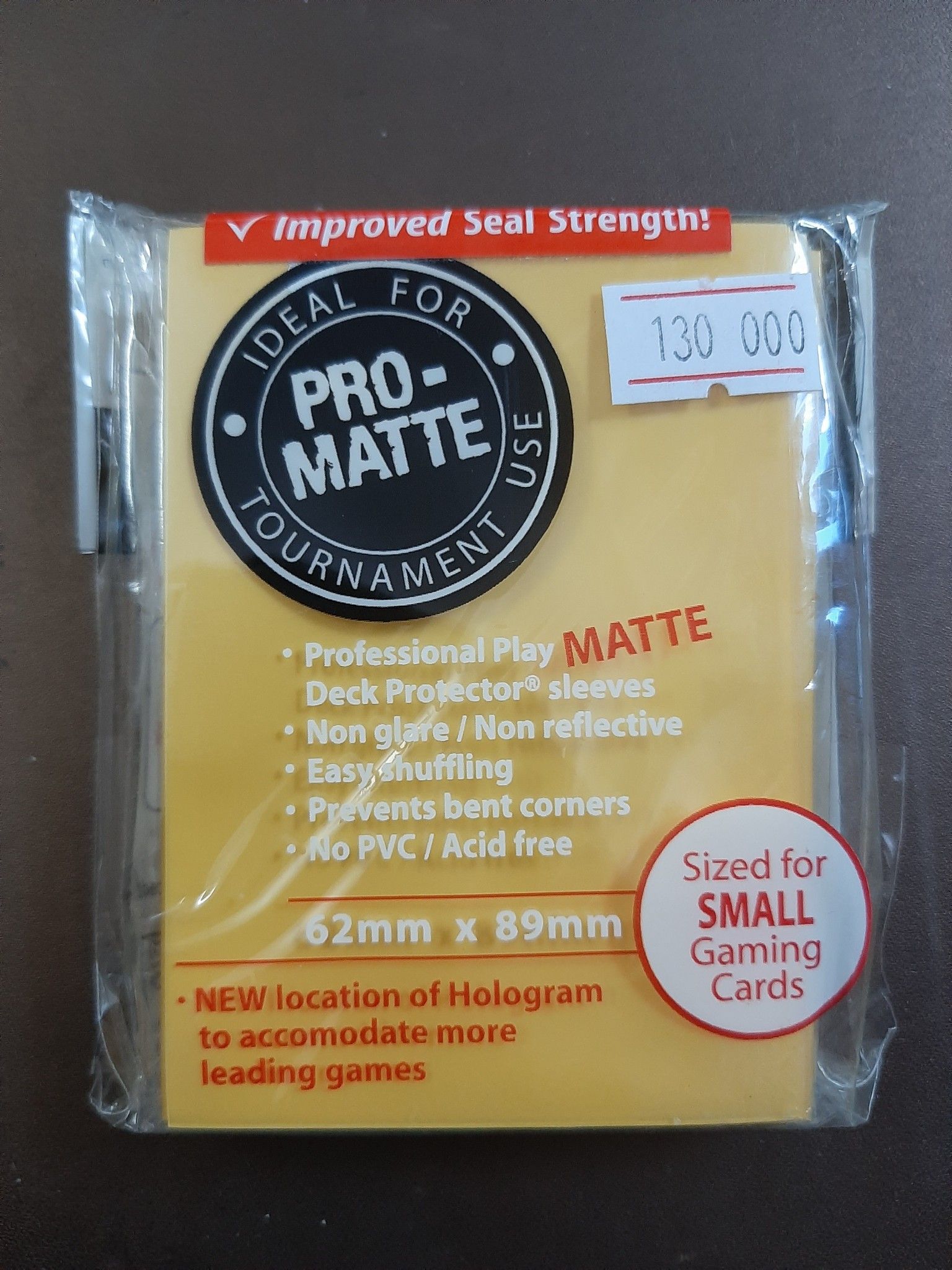 Sleeve yellow - Pro Matte