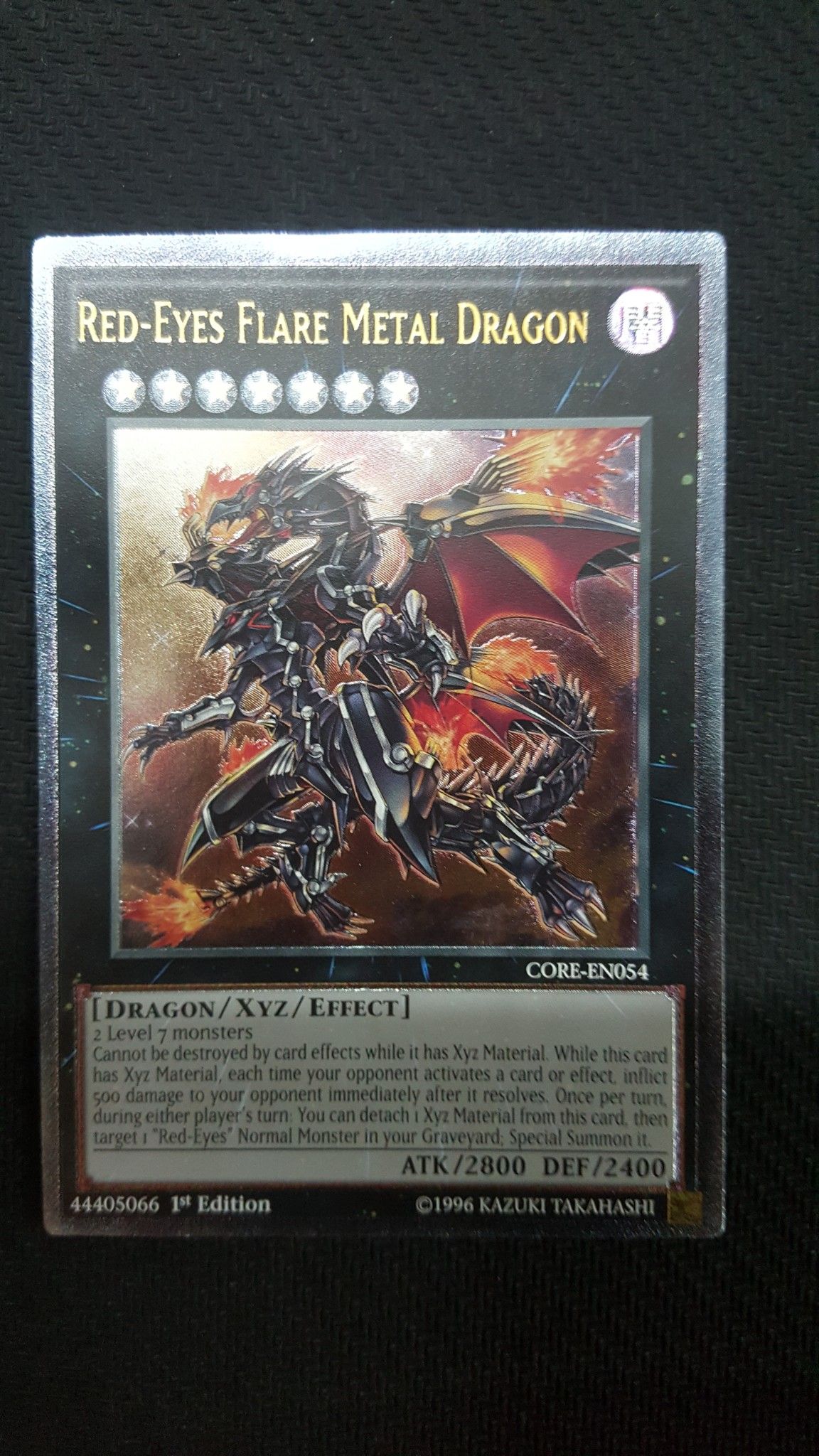 [ UK ] Red-Eyes Flare Metal Dragon CORE-EN054 Ultimate Rare 1st edition