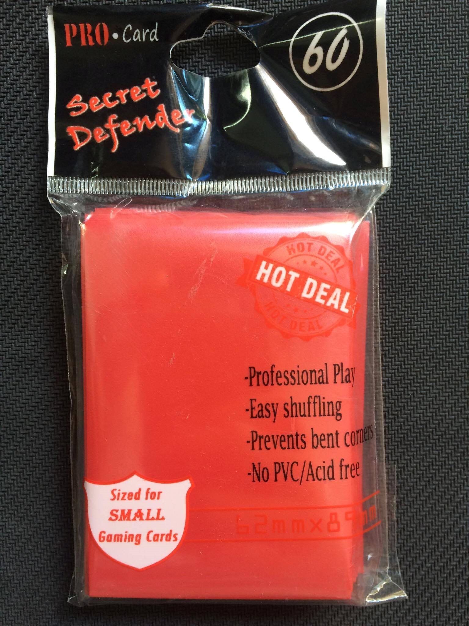 Card Sleeve Secret Defender GG [Red] bọc bài màu đỏ