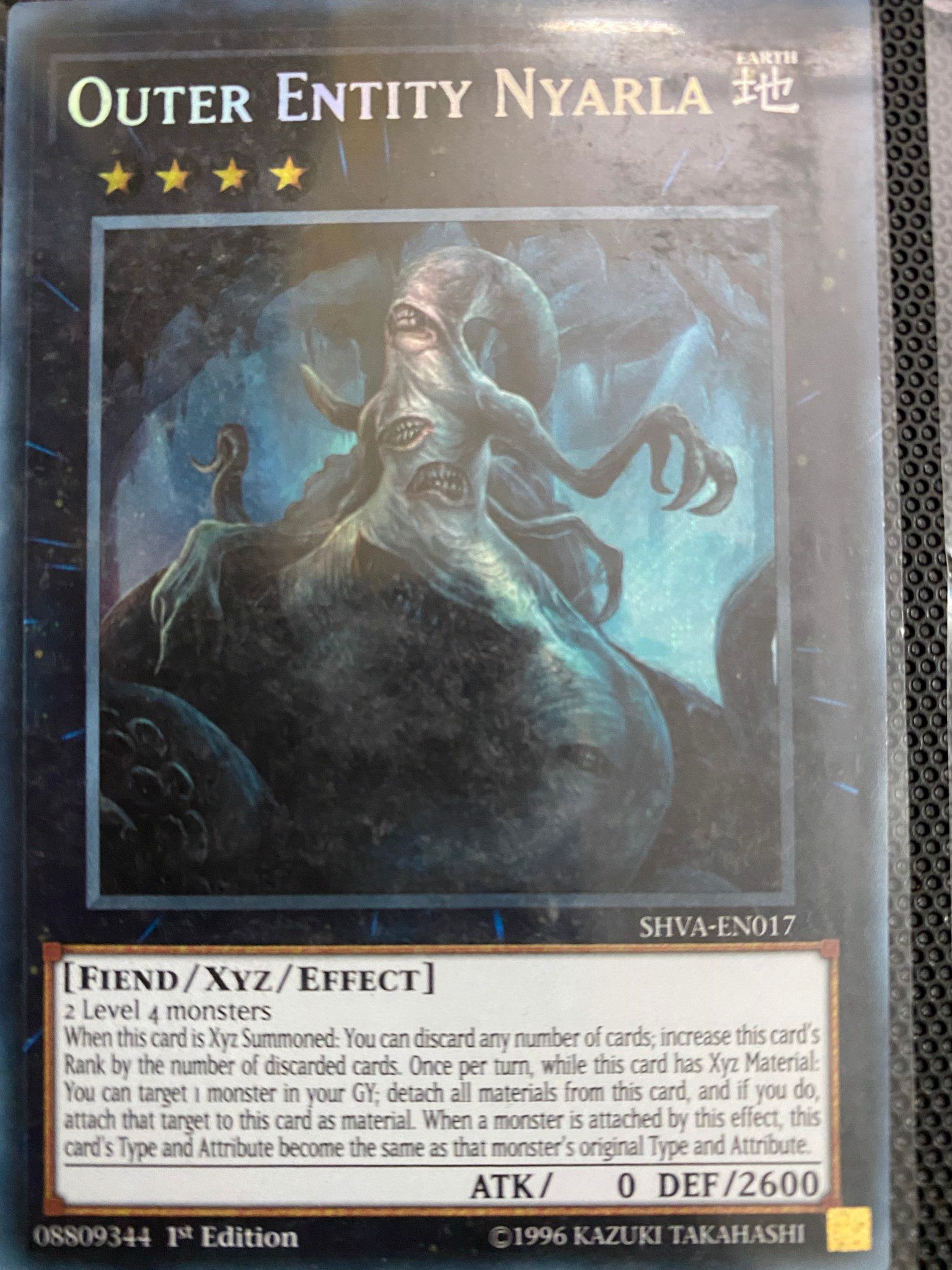 [ UK ] Outer Entity Nyarla - SHVA-EN017 - Secret Rare 1st Edition