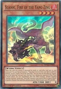 [ UK ] Suanni, Fire of the Yang Zing - MP15-EN083 - Super Rare 1st Edition