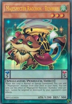 [ UK ] Majespecter Raccoon - Bunbuku - DOCS-EN026 - Ultra Rare 1st Edition