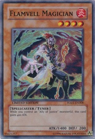 [ US ] Đồng giá 10K Flamvell Magician - HA01-EN008 - Super Rare 1st Edition