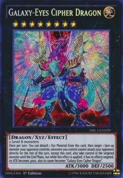 [ UK ] Galaxy-Eyes Cipher Dragon - DRL3-EN029 - Secret Rare 1st Edition
